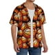 thumbnail image 2 of Balery Vintage Basketball Camisa Casual de Manga Corta con Botones para Hombre, Texturizada, Estilo Cubano, para Playa, Verano-X-Large, 2 of 5