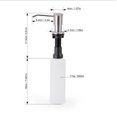 thumbnail image 5 of Dispensador de jabón integrado para fregadero de cocina, acero inoxidable , juego de bomba para jabón de platos o loción, recambio desde la parte superior LingWen 1327537069348, 5 of 5