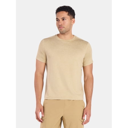 Athletic Works Men's and Big & Tall Men's Soft ButterCore Tee with Short Sleeves, Sizes S-5XL