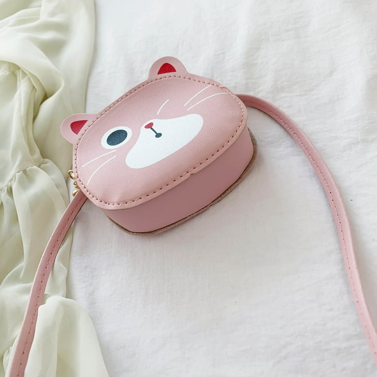 Vikakiooze Kids Girls Fashion Cute Cartoon Strawberry Pattern Shoulder Crossbody Chain Bag Children s Coin Purse Kids Bag for School Gift