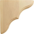 thumbnail image 3 of Ekena Millwork 1 3/4"W x 5 1/2"D x 5 1/2"H Stratford Wood Bracket, Red Oak (2-Pack), 3 of 4