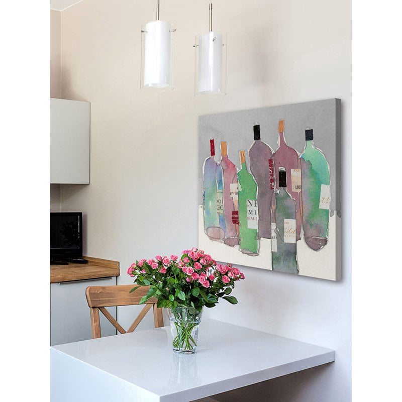 Marmont Hill Wine Party II Painting Print on Wrapped Canvas