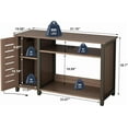 thumbnail image 2 of 55-75 Gallon Fish Tank Stand Heavy Duty Metal Aquarium Stand with Cabinet for Fish Tank Accessories Storage,51.18" L*19.68" W, 850LBS Capacity, 2 of 6