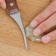 thumbnail image 3 of de gambas de material acero inoxidable, cangrejo, cangrejo, langosta, separador de herramientas portátil para desvenar gambas Baoblaze Pelador de camarones, 3 of 8