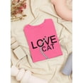 thumbnail image 3 of Love Cat  For Tshirt  Shaped T-Shirt Women -Image by Shutterstock, Female Small, 3 of 4
