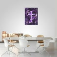 thumbnail image 4 of Christian Cross Wall Art Purple Flower Cross Hummingbird Pictures Wall Decor Religious Inspirational Canvas Painting Print Catholic Decor Artwork for Office Bathroom Bedroom Living Room Church 12"x16", 4 of 7