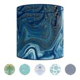 thumbnail image 1 of LampPix 10.00" Table Lamp Shade - Marble Blue Custom Printed Canvas Desk Lampshade with Acrylic Spider Fitting by ArtToFrames (LP-60), 1 of 4