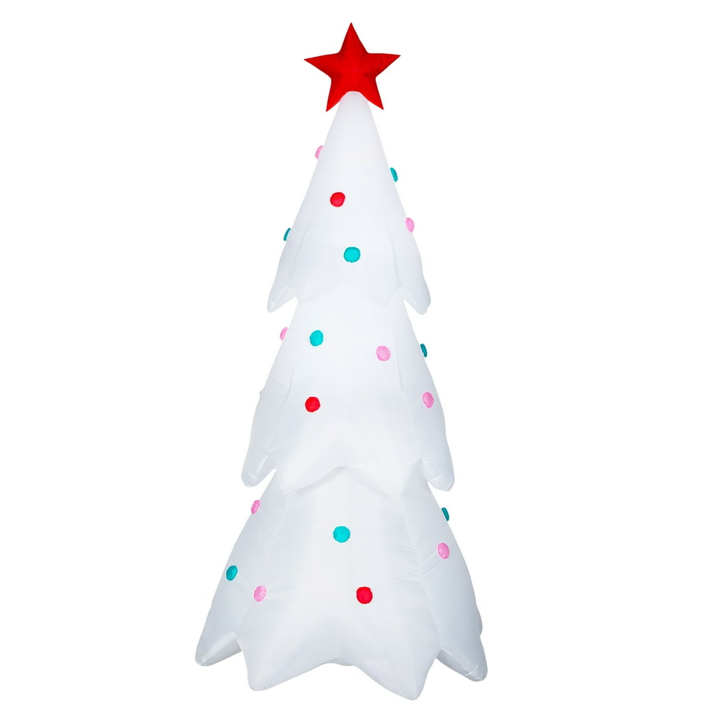 102" Inflatable White Christmas Tree