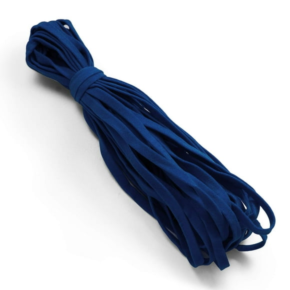 Trims by The Yard 1/4" Ultra Soft Knit Elastic Band, Premium Material, Durable Knitted Elastic Cord for Sewing, Easy to Use, Versatile Sewing Supplies, 10-Yard Cut, Navy Blue