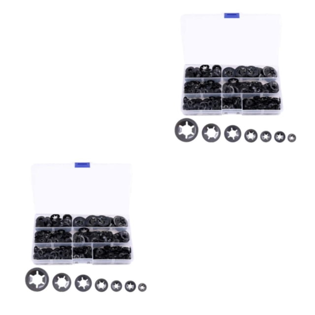 Dalazy Push-on Locking Washers Sturdy And Damage-Free Assembly Method Black Designed 2Set