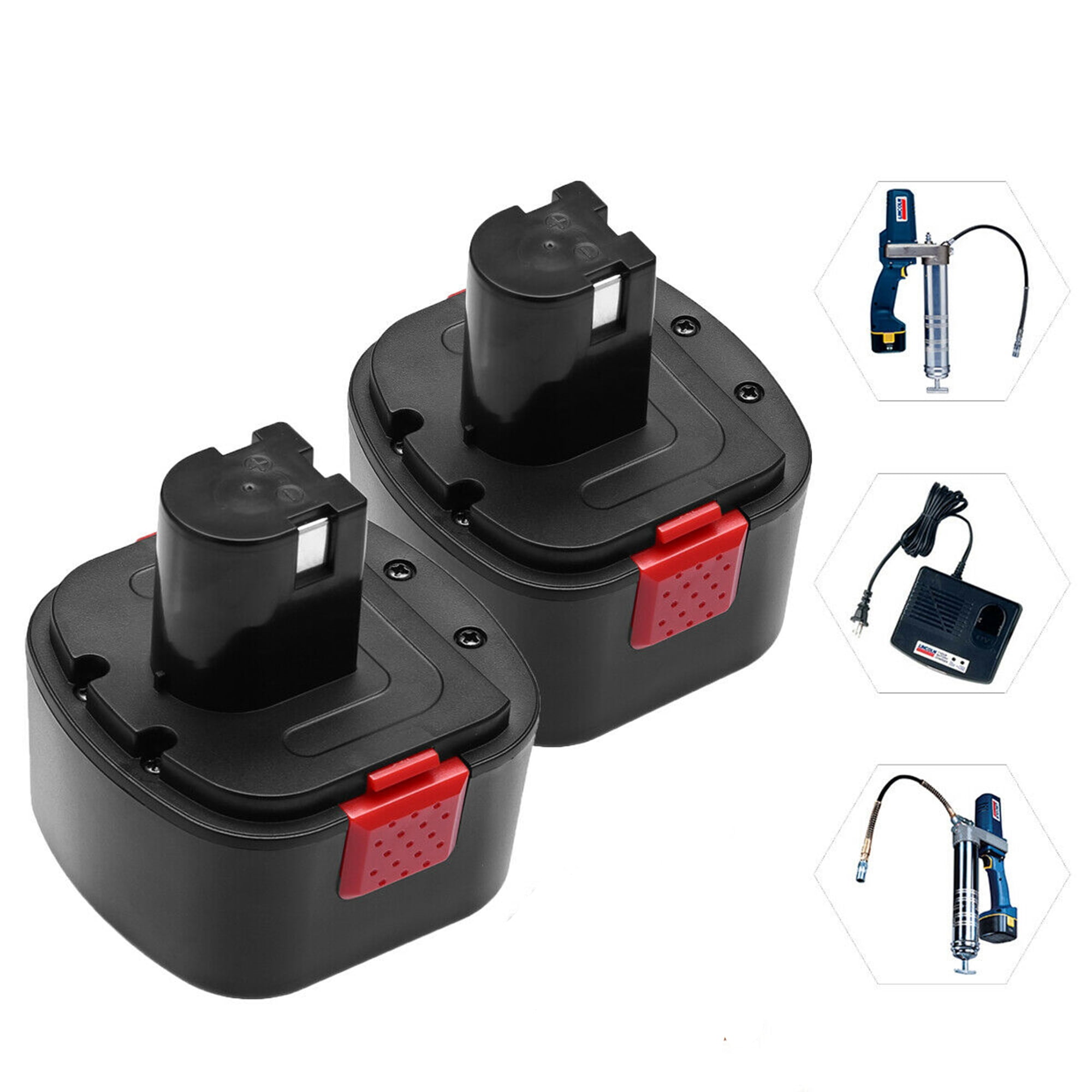 Powerextra 2Pack 12V 3000mAh Replacement Battery for Lincoln 1201 LIN