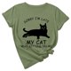 thumbnail image 1 of Camiseta de manga corta con estampado de animales y cuello redondo suelto a la moda de verano para mujer Pompotops hfajkhk134378, 1 of 7