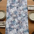 thumbnail image 5 of Table Runners 72 Inches Long Dress Scarves, Palm Leaves Farmhouse Kitchen Table Runner, Coffee Tablerunners, Spring Tropical Leaf Botanical Vintage Blue 14x72 Inch, 5 of 9