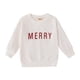 thumbnail image 1 of Gibobby Blusas De Niñas Camiseta de manga larga con letras navideñas para niños pequeños y niños （Blanco， 18-24 Meses), 1 of 5