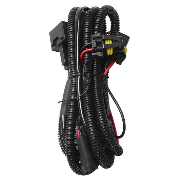 1 pieza de arnés de relé para faros antiniebla de coche H11 880, cable adaptador de relé de 40 A para luces LED y halógenas.