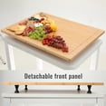 thumbnail image 5 of Stove Cover Board for Gas Stovetop - Raised Cutting Board with Legs and Juice Grooves, Adjustable Noodle Board Stove Cover for RV Stove Top (29.52"x21.65"), 5 of 7