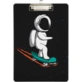 thumbnail image 2 of 12.5"x9" Astronaut on Skateboard Clipboards, Standard A4 Letter Size Nursing Clipboard with Low Profile Metal Clip Decorative Clip Board for Office Supplies,Gold, 2 of 7