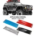 thumbnail image 2 of QualitChoice RCGOFOLLOW 4x Ensemble de Biellettes de Direction en Alliage d'Aluminium pour 1/10 Rc Pièce de Voiture Rc Gen7 Noir, 2 of 6