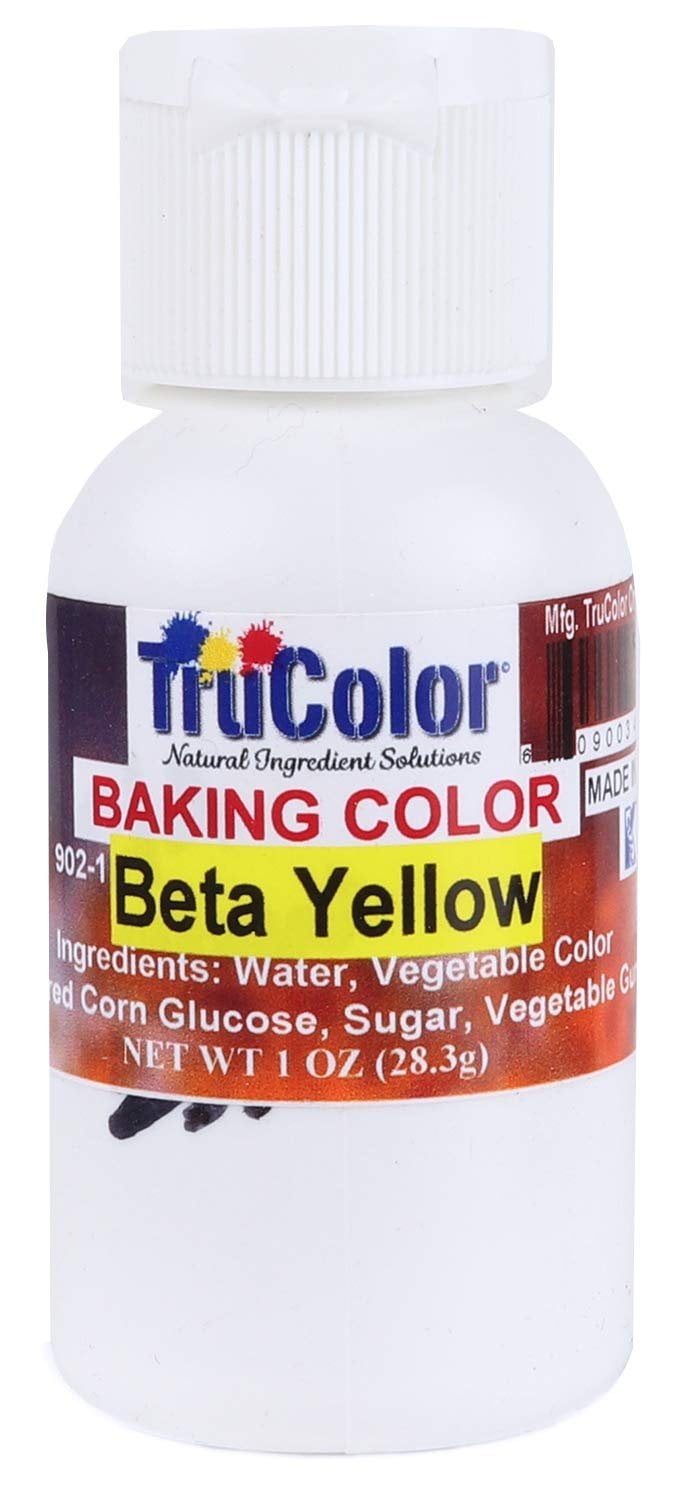 TruColor Natural Liquid Baking Color, 1 Ounce Beta Yellow