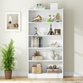 thumbnail image 5 of Tribesigns 6-Tier Tall Bookcase, 71 Inches Bookshelves and Bookcases, Floor Standing 5 Shelf Library Bookcase for Home Office, 5 of 6