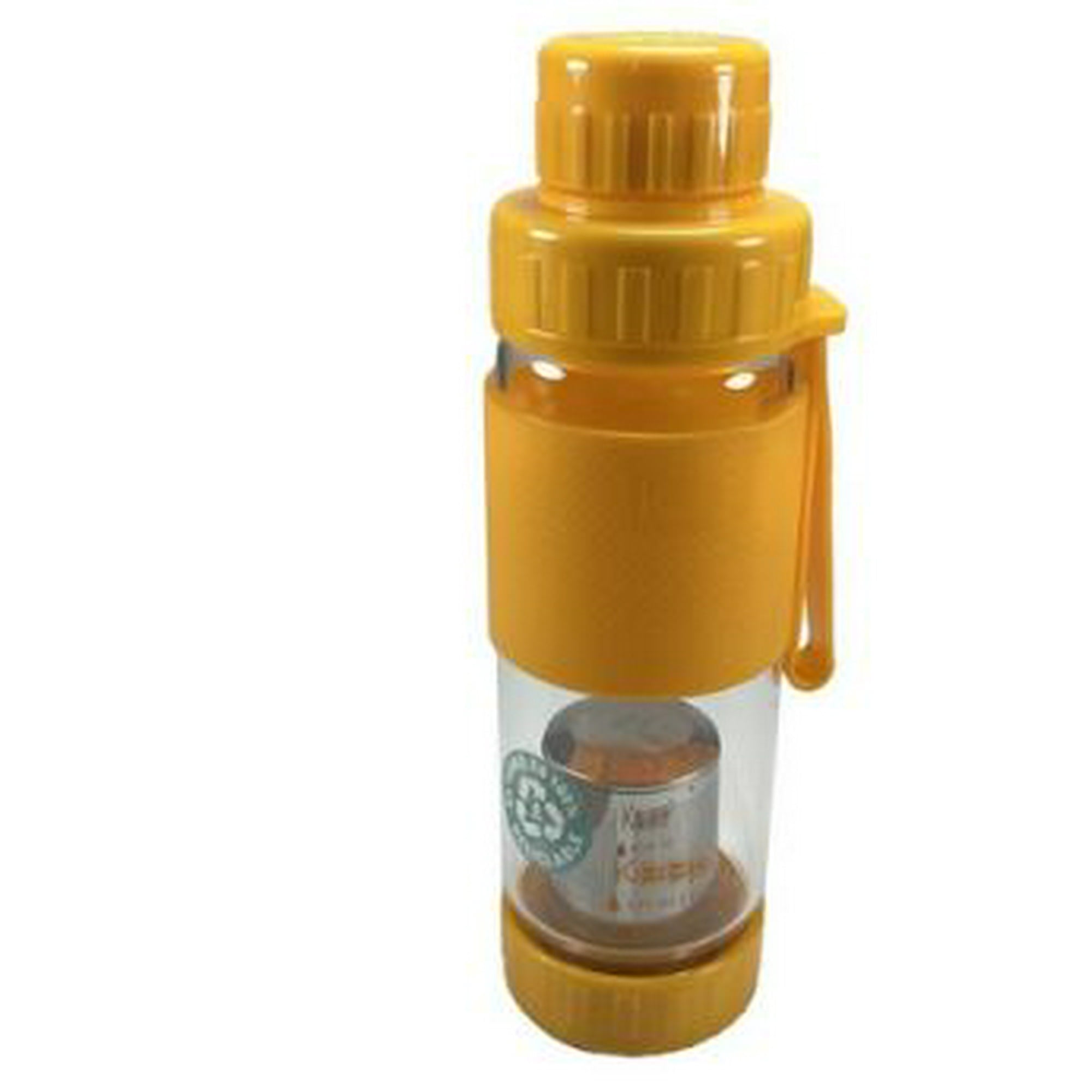 Botella Keep Infusora De Té Vidrio 410 Ml – Amarillo