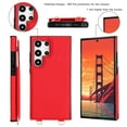 thumbnail image 2 of ELEHOLD Wallet Crossbody Case for Samsung Galaxy S24 Plus Premium PU Leather Cover with Flip Back Card Holders Kickstand Function Detachable Strap for Samsung Galaxy S24 Plus Purse Case,Red, 2 of 7