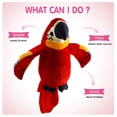 thumbnail image 2 of Peluche parlante Houwsbaby rojo con forma de loro interactivo de 23 cm, 2 of 7