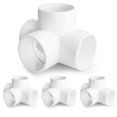 thumbnail image 1 of Accesorios de tubería de PVC Zernmiarder SCH40 de 4 vías y 2 pulgadas, color blanco (4 piezas), 1 of 8