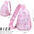 thumbnail image 3 of Unicorn Crossbody Bag Shoulder Backpack Chest Bag, Small Kawaii Sling Backpack Pink, 3 of 7
