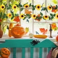 thumbnail image 4 of Girasol Artificial Guirnalda De Flores Artificiales De Vid De Girasol Con Hojas Verdes Para La Decoración De La Mesa Del Banquete De Boda Scienceny HA045133-01, 4 of 6