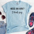 thumbnail image 2 of Need An Ark I Noah A Guy Shirt, Unisex Women's Men's Shirt, Religious Shirt, Jesus Shirt, Christian Shirt, Heather Light Blue, XX-Large, 2 of 6