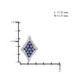 thumbnail image 2 of 1 1/2 Carat T.G.W. Tanzanite And White Diamond Accent Sterling Silver 3-Piece Kite Jewelry set, 2 of 7
