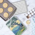 thumbnail image 5 of Yayeee Pot Holders Kitchen Heat Resistant with Pocket 7"x9.8" Cotton Oven Cooking Hot Pads, Retro Mountain, 5 of 7