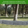 thumbnail image 4 of 10pcs Garden Fence Imitation Stone Plant Support Stake Outdoor Landscape Edging Decorative Border, 4 of 8