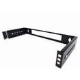 thumbnail image 4 of CNAweb 1U 19-Inch Hinged Extendable Wall Mount Bracket Network Equipment Rack - Black, 4 of 4