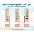 thumbnail image 2 of M optimized Girls Jewelry Armoire Cabinet with Led Light, Freestanding Jewelry Organizer with Full-Length Mirror, 3 Storage Drawers, Vanity Dress Up Mirror Cabinet, 2 of 9