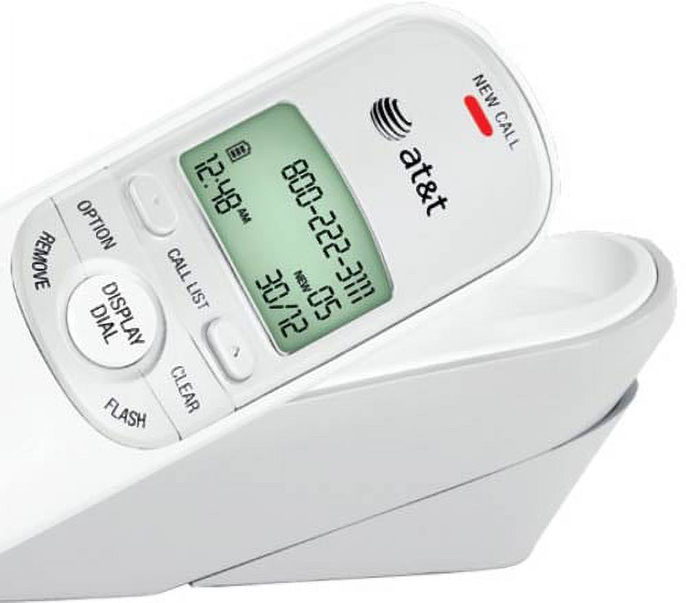 AT&T Corded Trimline® Phone with Caller ID (White) - image 2 of 3