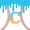 White Blue R, variant on meiyoeat Baseball Letter K Twin Comforter Sets for Boys, Kawaii Ice Cream Drip Bedding Set, Blue Yellow, Polkadot Reversible, 2 Pieces, 1 Comforter and 1 Pillowcase