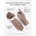 thumbnail image 4 of Spencer Women's Touchscreen Gloves, Winter Warm Thermal Soft Lined Thick Texting Gloves Windproof Driving Gloves for Ladies "Khaki", 4 of 7