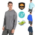thumbnail image 2 of Mens UPF 50+ Fishing PFG Shirts Sun Protection Long Sleeve Fishing Shirts for Hiking Running Cycling, 2 of 7