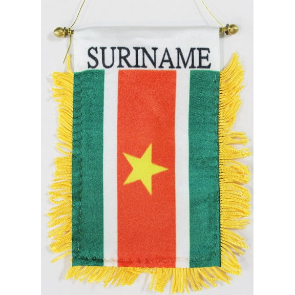 Suriname Window Hanging Flag