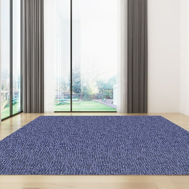 BENTISM Indoor Outdoor Rug, Outdoor Carpet Blue 6x13ft Area Rugs Runner