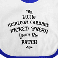 thumbnail image 4 of Inktastic My Little Heirloom Cabbage Picked Fresh from the Patch Boys or Girls Baby Bib, 4 of 4