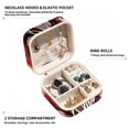 thumbnail image 2 of Valentine's Day Portable Square Jewelry Box Earrings Necklaces Bracelets Organizer for Girls and Women, 2 of 6