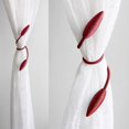 thumbnail image 2 of Alzapaños para cortinas Valea Home (56 cm), color burdeos, 2 unidades, 2 of 7