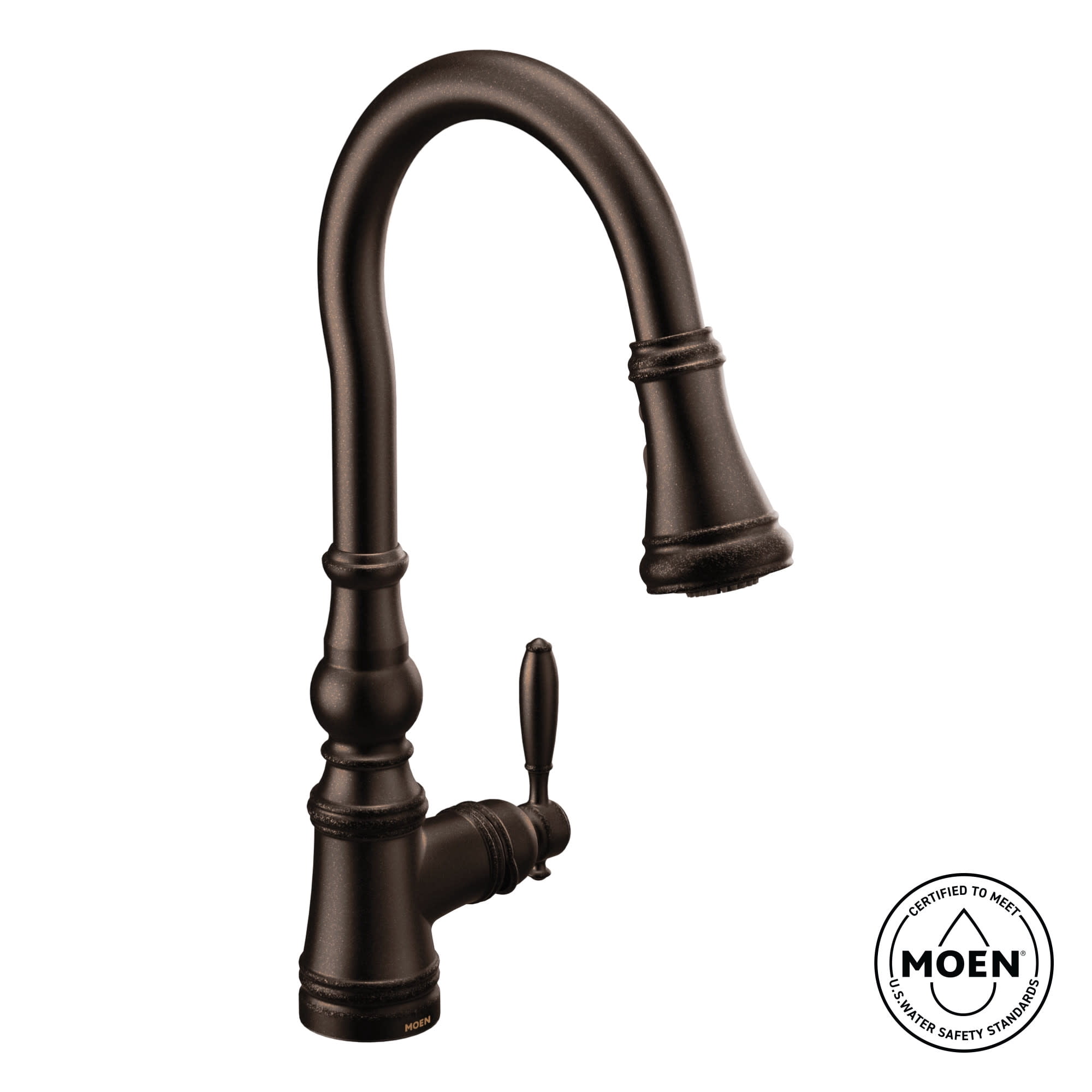 Moen S73004 Weymouth 1.5 GPM Single Hole Pull Down Kitchen Faucet - Chrome