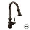 thumbnail image 3 of Moen S73004BL Kitchen Faucet Weymouth 1 Lever ADA Matte Black Pull Down, 3 of 7