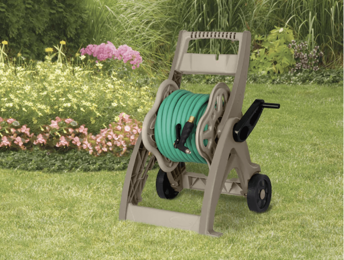 outdoor hose reel cart