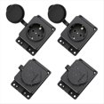 thumbnail image 1 of Enchufes Europeos Impermeables para Exteriores con Protección la Lluvia IP54, Regleta de Extensión Industrial para Jardín., 1 of 5