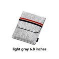 thumbnail image 3 of Estuche protector Estuches de almacenamiento a prueba de golpes Gadgets electrónicos digitales Mangas universales Hecho a mano Ligereza Viajes, Equipaje y Accesorios Varios Gris claro 6.8 pulgadas Qarigey AP016684-04, 3 of 6